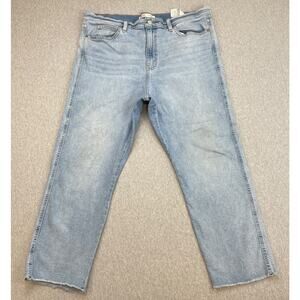 Levis Jeans Womens 18 Blue Cotton Blend Stretch Signature High-Rise Straight
